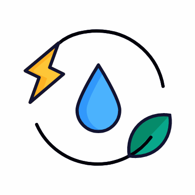 Alternative fuels, Animated Icon, Lineal