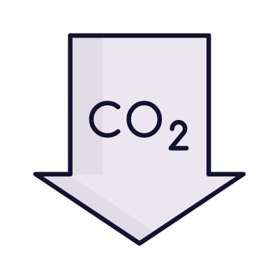 Decarbonization, Animated Icon, Lineal