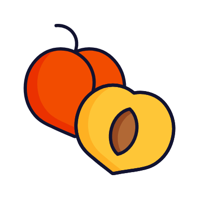 Apricot, Animated Icon, Lineal