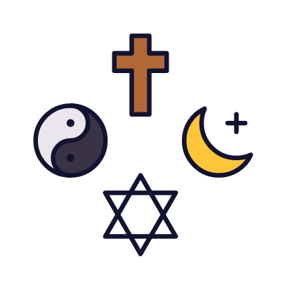 Religions, Animated Icon, Lineal