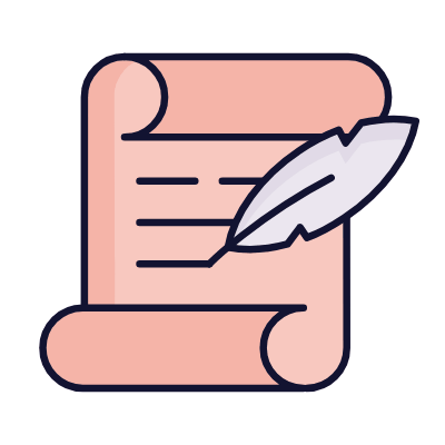 Poetry, Animated Icon, Lineal