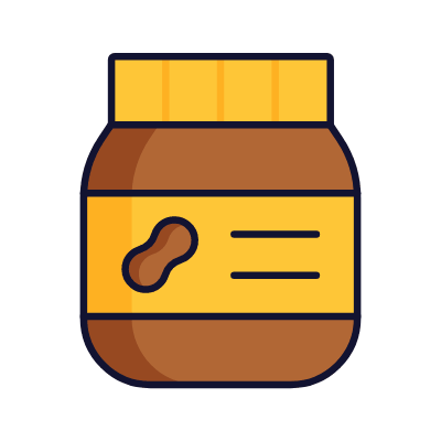 Peanut Butter, Animated Icon, Lineal