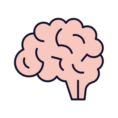 Brain, Animated Icon, Lineal