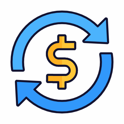 Recurring Cash, Animated Icon, Lineal