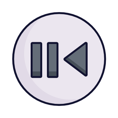 Play back 2, Animated Icon, Lineal