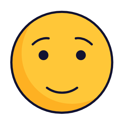 Smile emoji, Animated Icon, Lineal