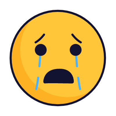 Cry emoji, Animated Icon, Lineal