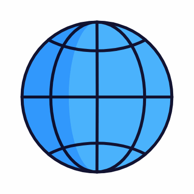 Globe, Animated Icon, Lineal