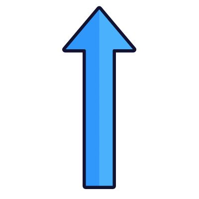 Arrow Up, Animated Icon, Lineal