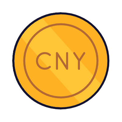 CNY coin, Animated Icon, Lineal