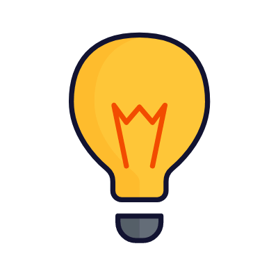 Bulb, Animated Icon, Lineal