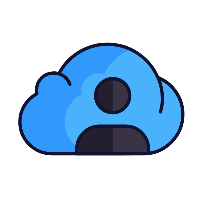 Cloud avatar, Animated Icon, Lineal