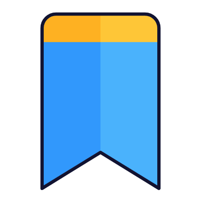 Bookmark, Animated Icon, Lineal