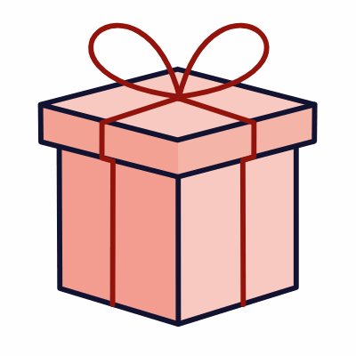 Gift, Animated Icon, Lineal