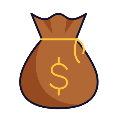 Dollar bag, Animated Icon, Lineal