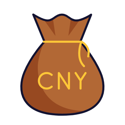 CNY bag, Animated Icon, Lineal