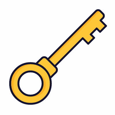 Key, Animated Icon, Lineal
