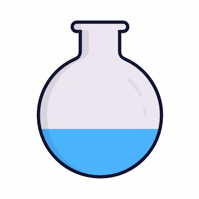 Lab bottle, Animated Icon, Lineal