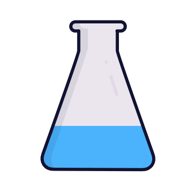 Lab bottle, Animated Icon, Lineal