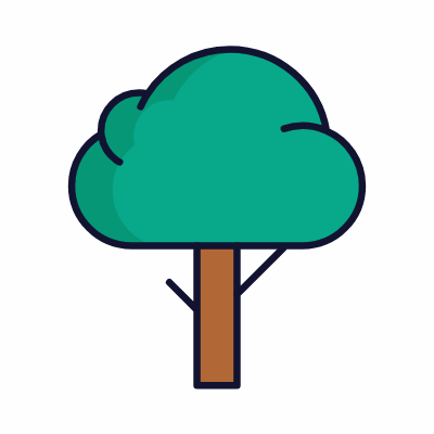 Tree, Animated Icon, Lineal