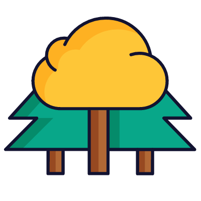 Forest, Animated Icon, Lineal