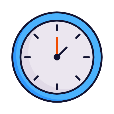 Clock, Animated Icon, Lineal