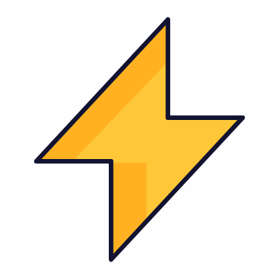 Electric power, Animated Icon, Lineal