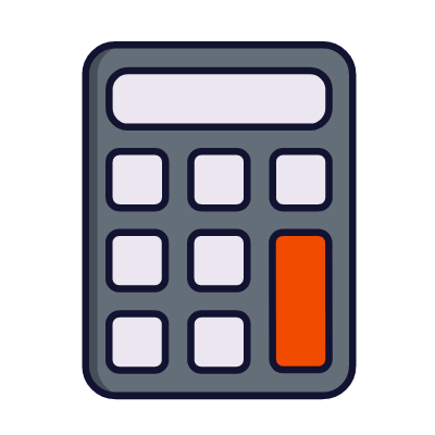 Calculator, Animated Icon, Lineal