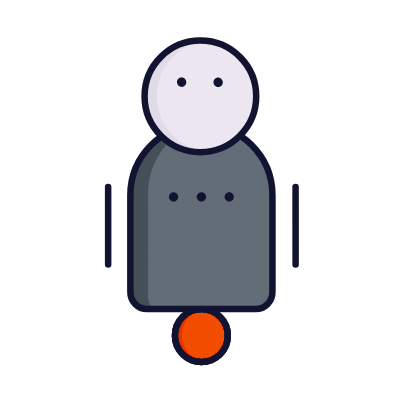 Robot, Animated Icon, Lineal