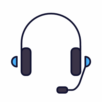 Customer support, Animated Icon, Lineal