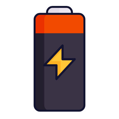Battery, Animated Icon, Lineal