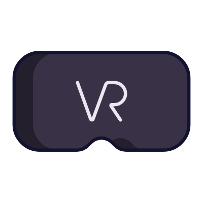 VR glasses, Animated Icon, Lineal