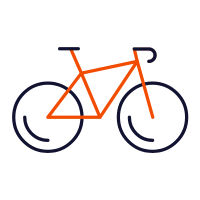 Bicycle, Animated Icon, Lineal