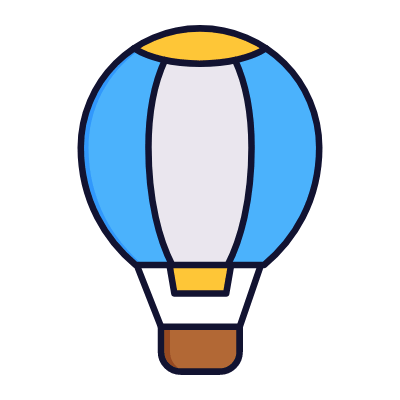Balloon, Animated Icon, Lineal