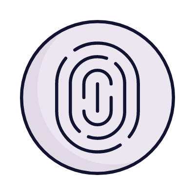 Fingerprint, Animated Icon, Lineal