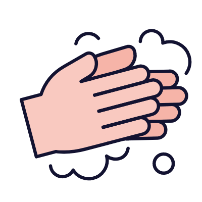Hand washing 3, Animated Icon, Lineal
