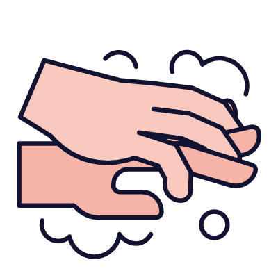 Hand washing 4, Animated Icon, Lineal