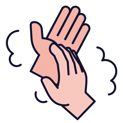 Hand washing 8, Animated Icon, Lineal