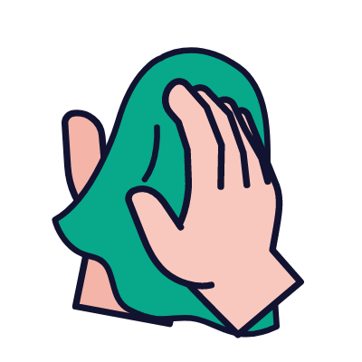 Hand washing 10, Animated Icon, Lineal