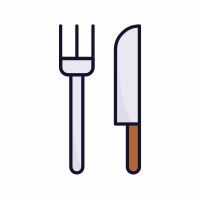Cutlery, Animated Icon, Lineal