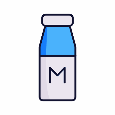 Milk, Animated Icon, Lineal