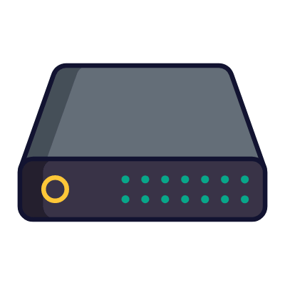Server, Animated Icon, Lineal