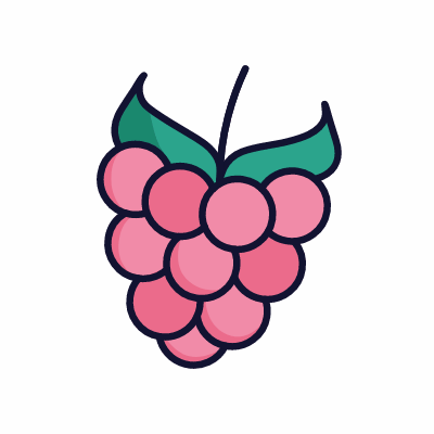 Raspberry, Animated Icon, Lineal