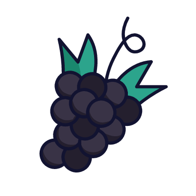 Grape, Animated Icon, Lineal