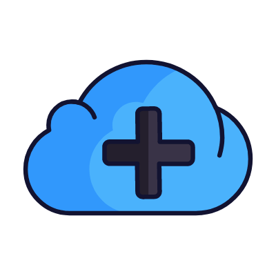 Cloud plus, Animated Icon, Lineal