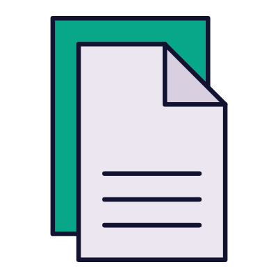 Documents, Animated Icon, Lineal