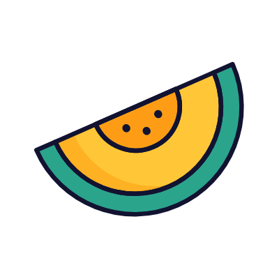 Melon, Animated Icon, Lineal