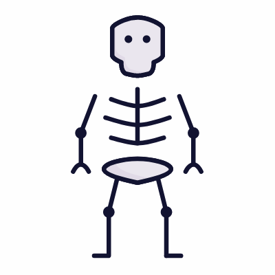 Skeleton, Animated Icon, Lineal