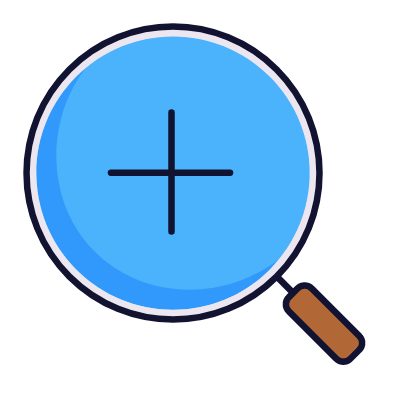Magnifier, Animated Icon, Lineal