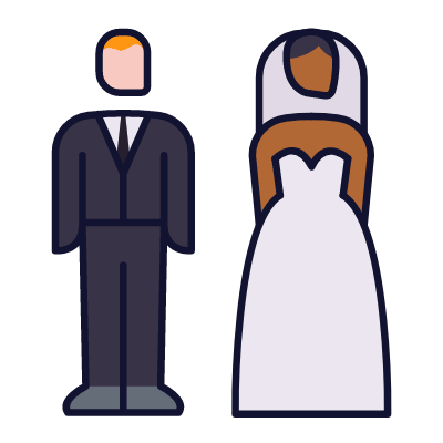 Marriage, Animated Icon, Lineal
